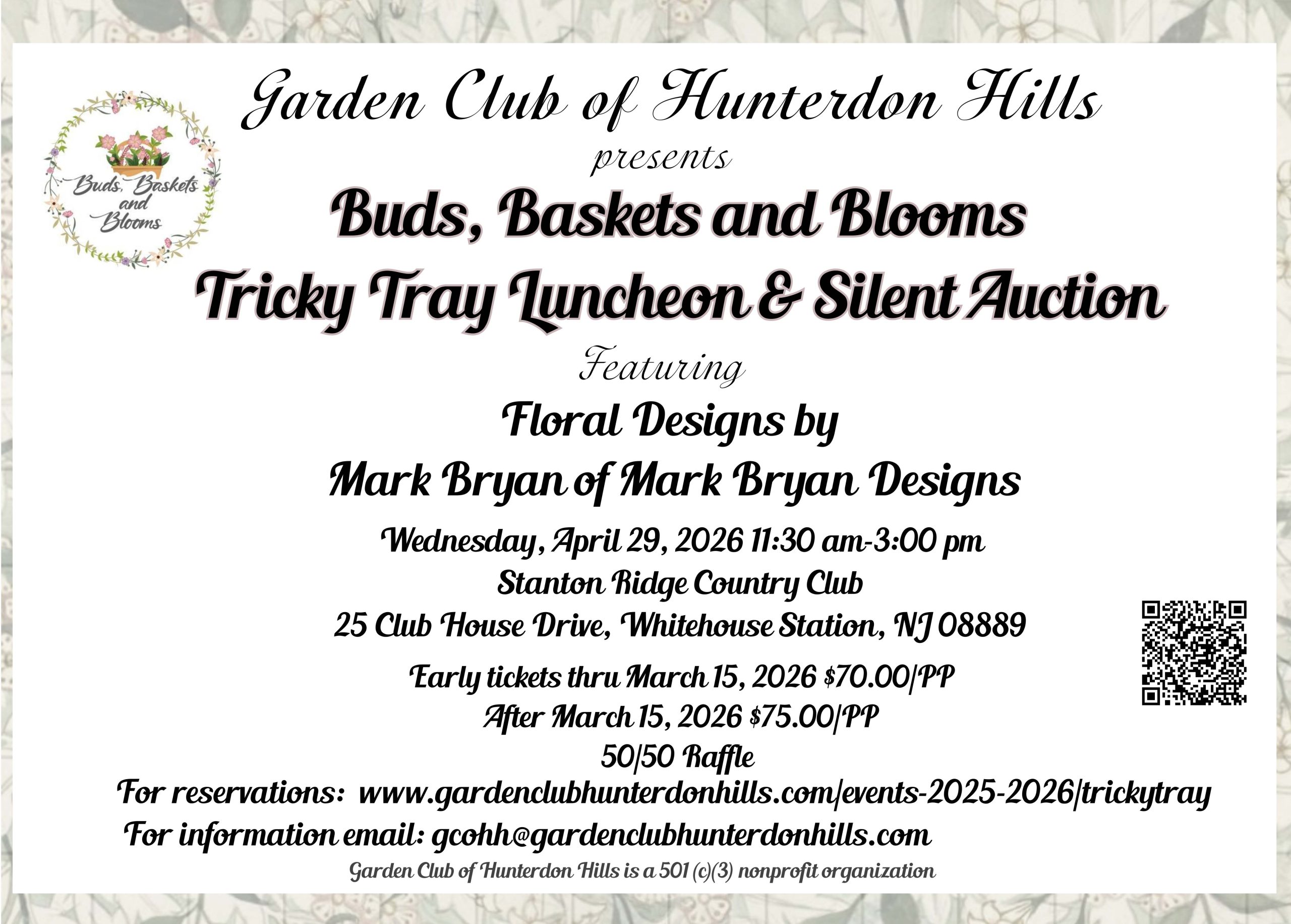 Sign up for Buds, Baskets & Blooms!